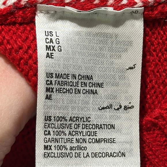 Karen Scott Christmas Sequined Santa Sweater - Picture 7 of 8